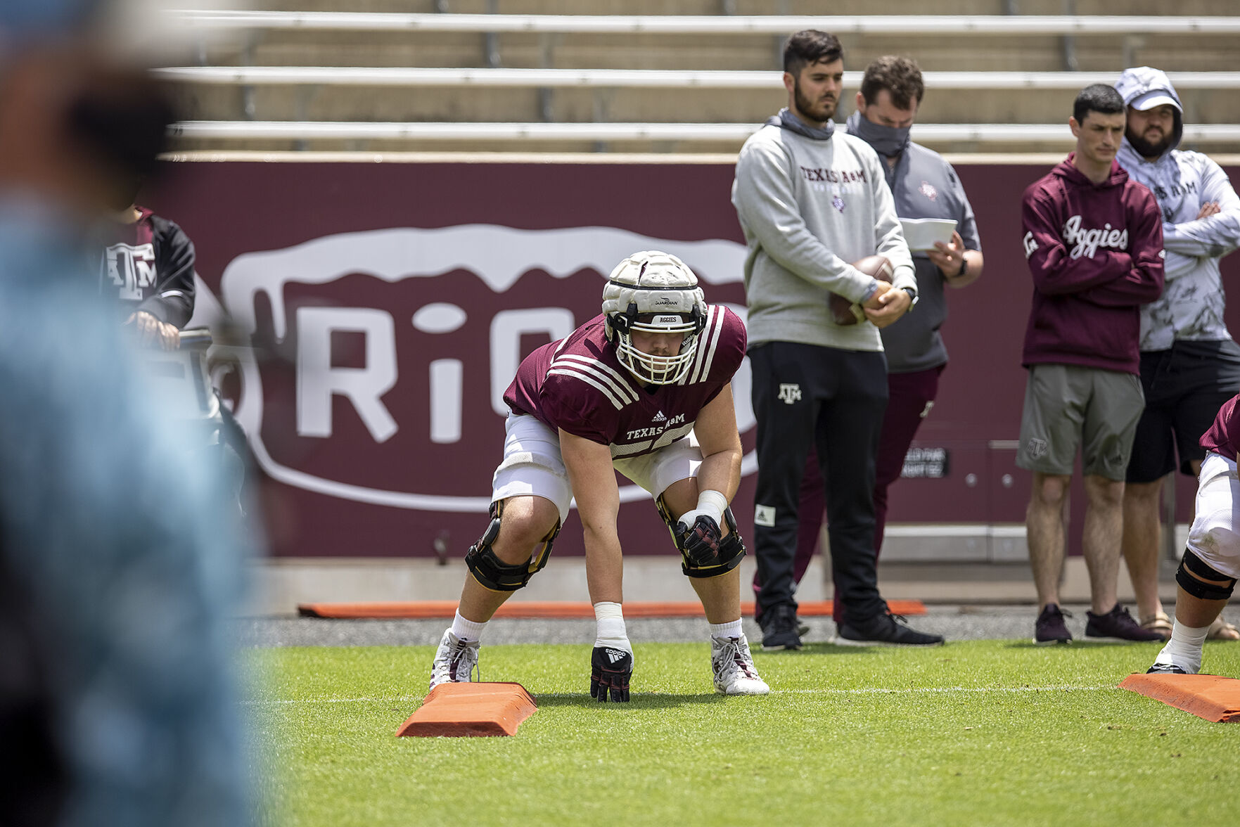 Spring football practice